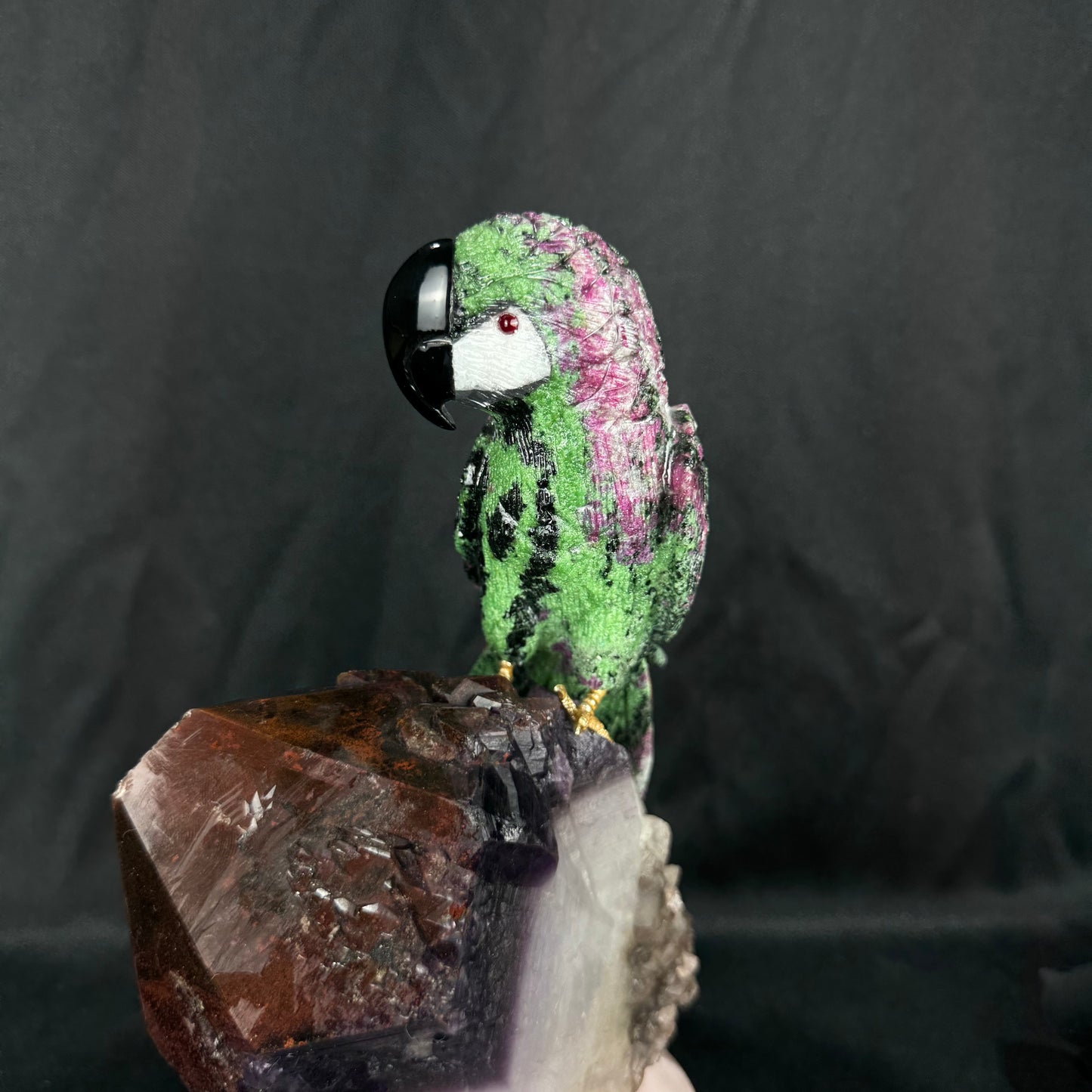 The Rubyzoisite Macaw