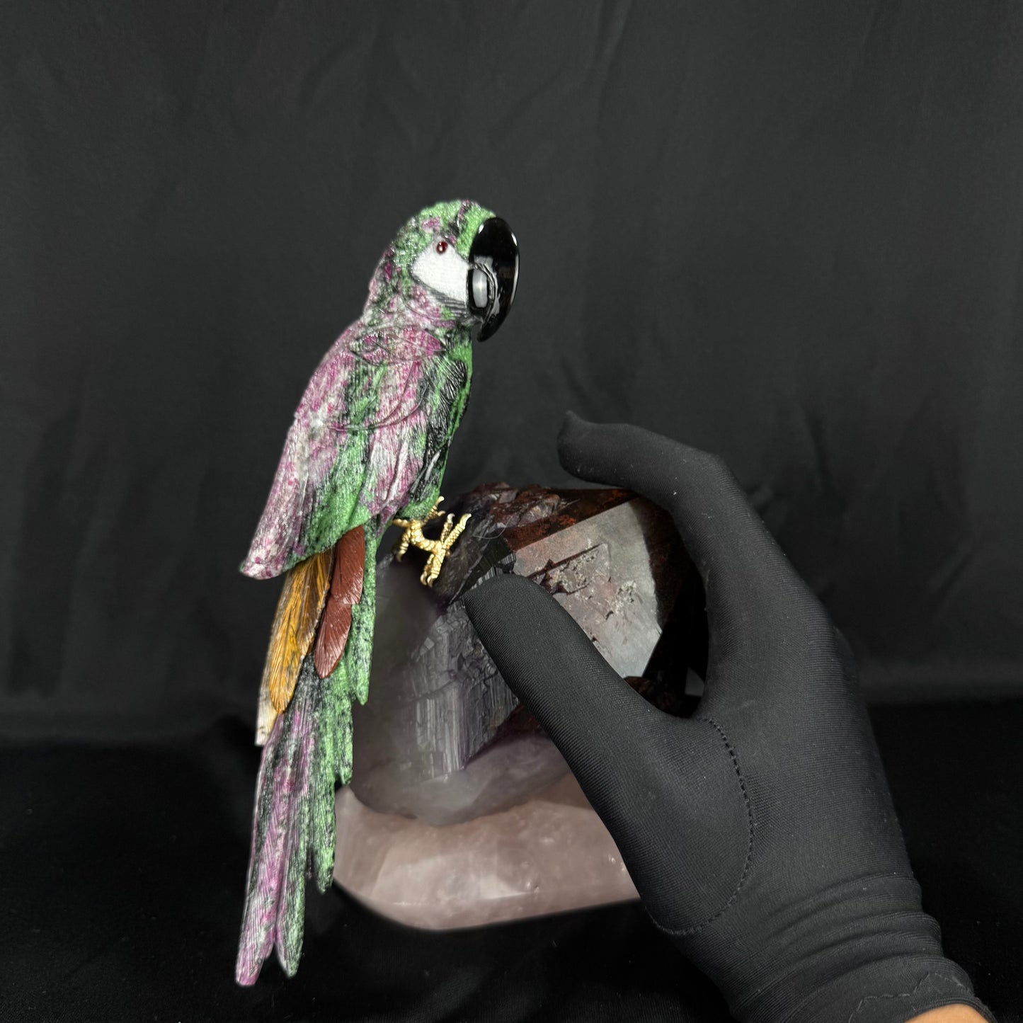 The Rubyzoisite Macaw