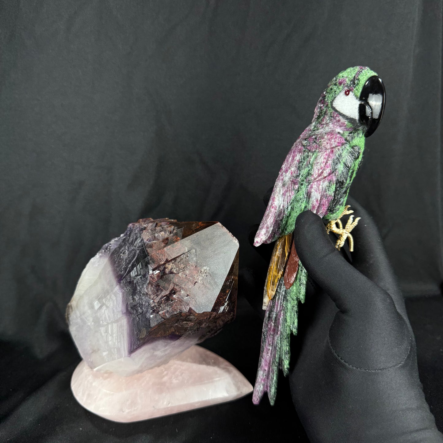 The Rubyzoisite Macaw
